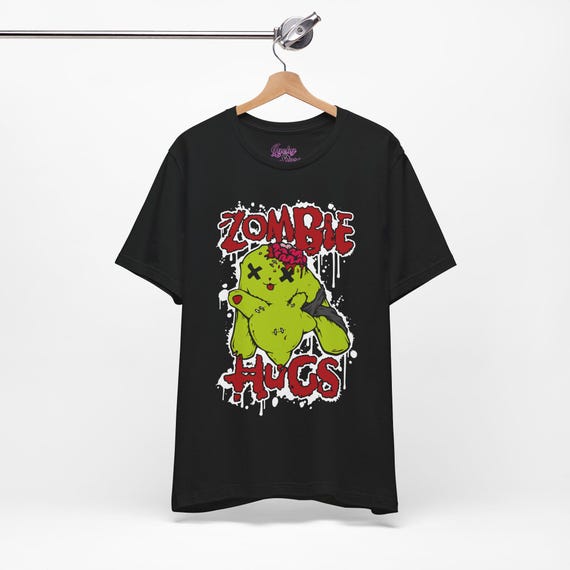 Zombie Hugs Bunny Tee - Scene Emo Vintage Tshirt - 2000's Fashion