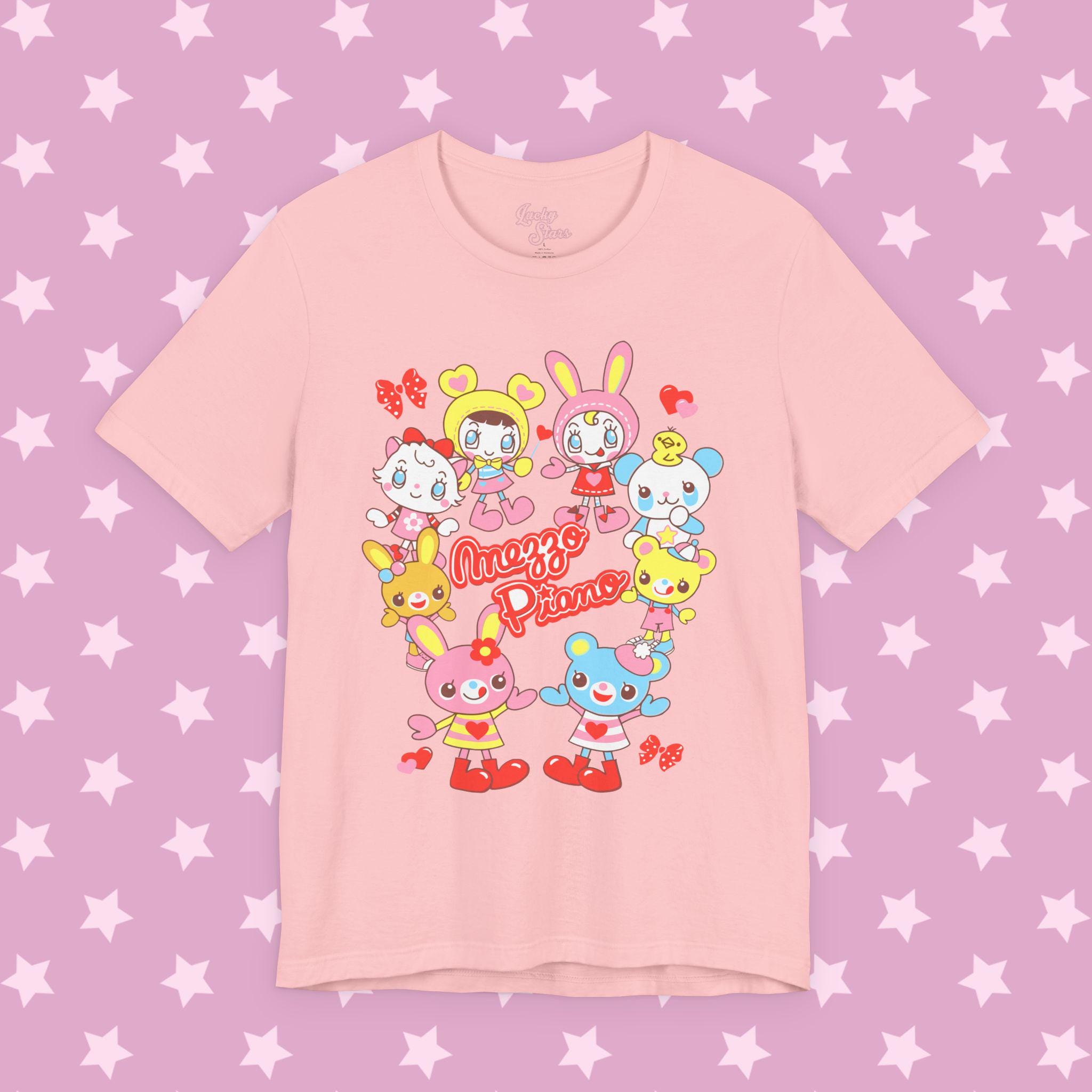 Kawaii Cutecore Style Tee - Sanrio Mezzo Piano Shirt - Jojifuku