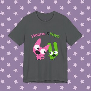 Vintage Emo Scene Cartoon Tee, Hoops And Yoyo Shirt, Unisex Jersey Short Sleeve Tee, 2000s Style Merch, Animation Top image 3