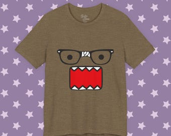 Emo Scene y2k Fashion Tshirt - Unisex Domo Kun Tshirt - 2000's Vintage Cartoon Hot Topic