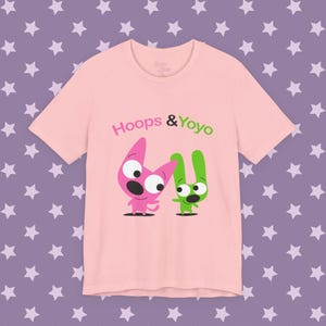 Vintage Emo Scene Cartoon Tee, Hoops And Yoyo Shirt, Unisex Jersey Short Sleeve Tee, 2000s Style Merch, Animation Top image 1