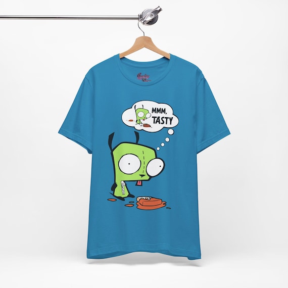 Invader Zim Gir Shirt - Unisex Mmm Tasty Waffle Tee - Emo Scene