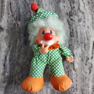 Applause Kippy N Friends Finger Sucking Clown Plush Toy 1982 Ganz Bros Clown 47633