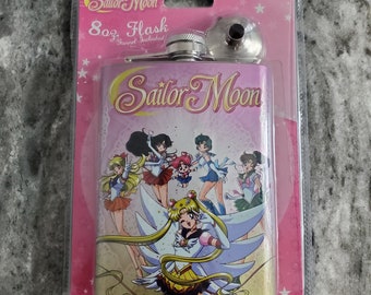 SAILOR MOON Flask 8oz Stainless Steel Flask Funnel Included Just Funky