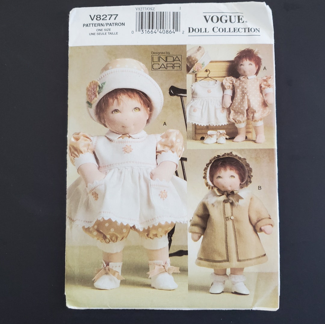 Vogue 8277 Sewing Pattern 15in Doll Clothes Pattern by Linda Etsy