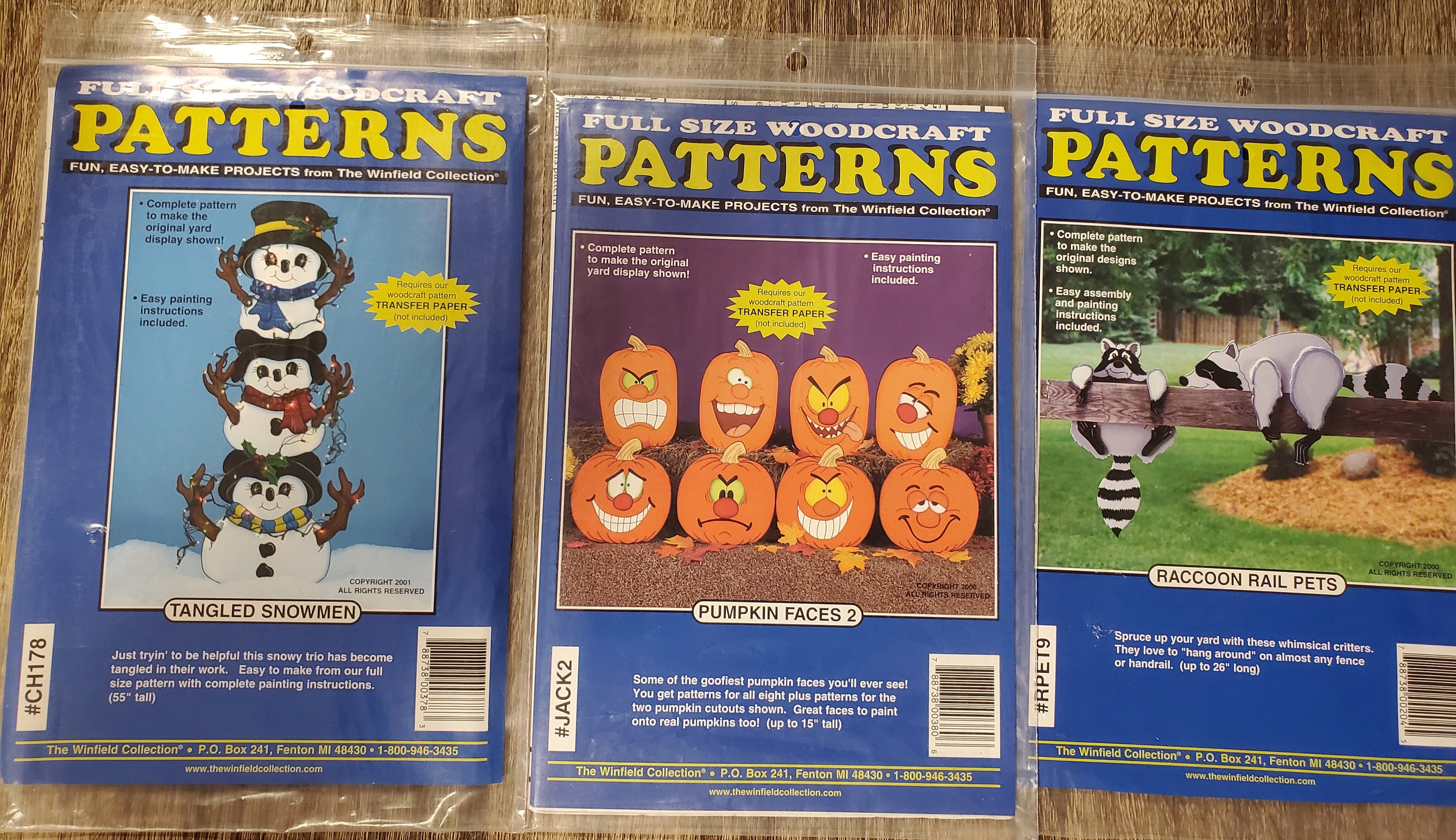 Winfield Collection Full Size Woodcraft Patterns Your Choice Etsy