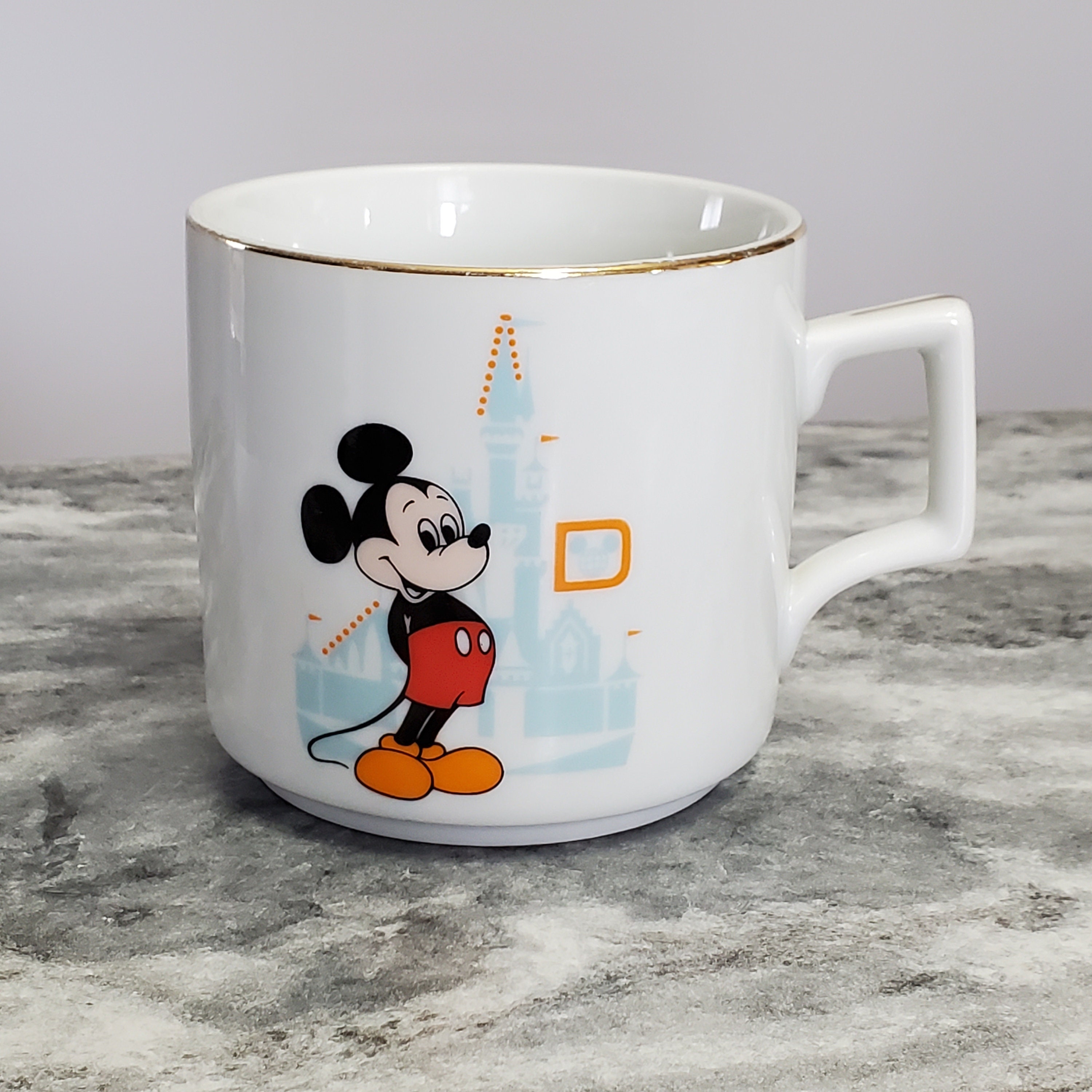 Disney Mickey Mouse Vintage Mugs Cute Cartoon Donald Duck Coffee Cup  Ceramic Coffee Mug Set Kawaii