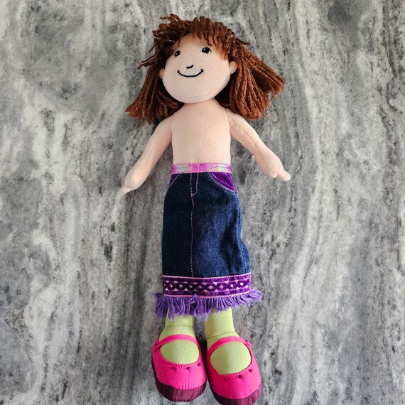 Groovy Girls KINZEY Doll Plush W/jeans Skirt - Manhattan Toy