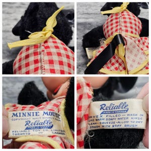 Vintage Walt Disney Minnie Mouse Doll Plush by Reliable Toy Canada image 9