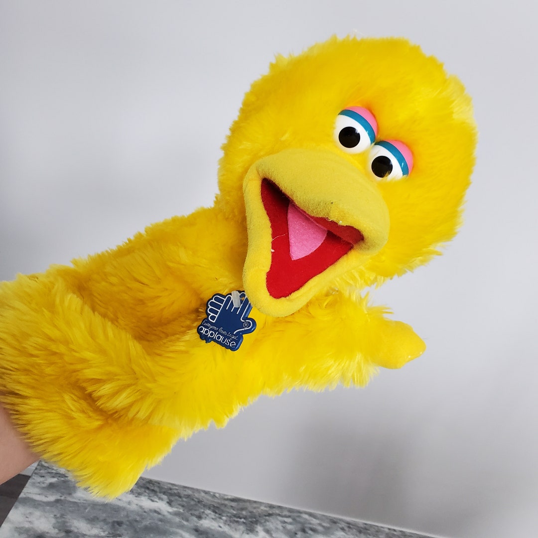 Applause Sesame Street Big Bird Hand Puppet 12in Big Bird Hand Etsy