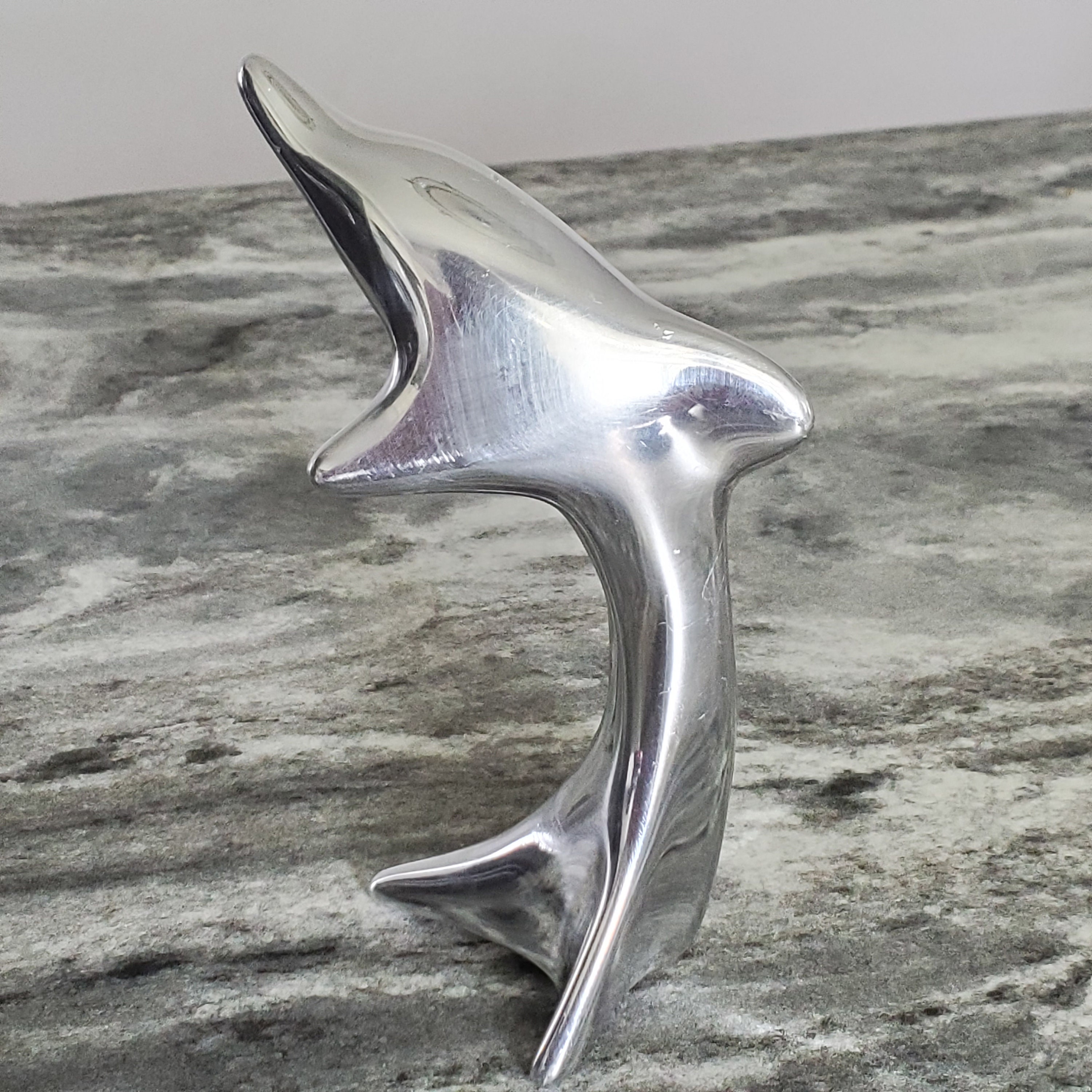 Hoselton Sculpture Canada Dolphin Aluminum Metal - Hoselton