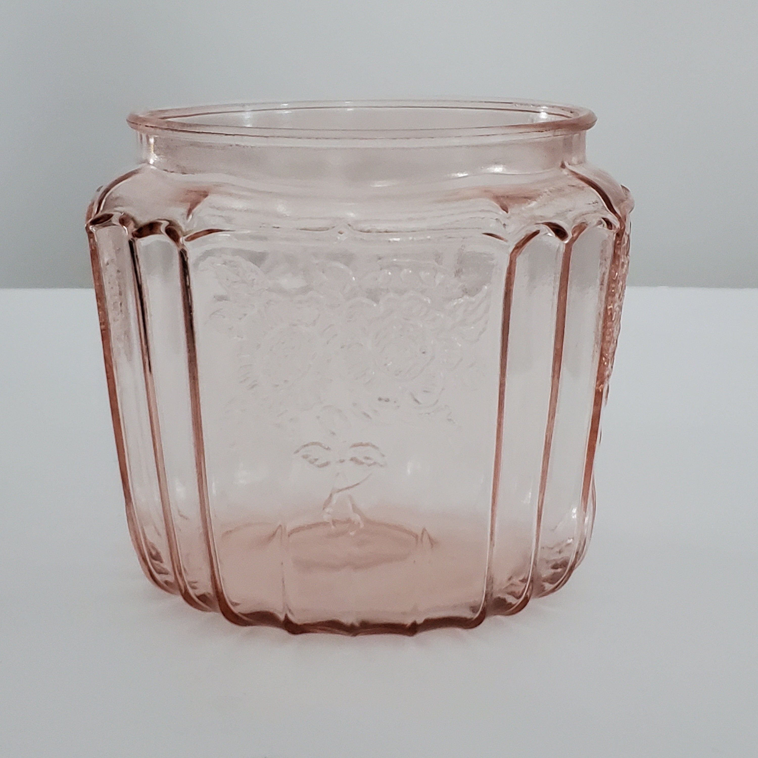 Vintage Anchor Hocking “Princess Pink” Depression Glass Cookie Jar /hg –  Pathway Market GR