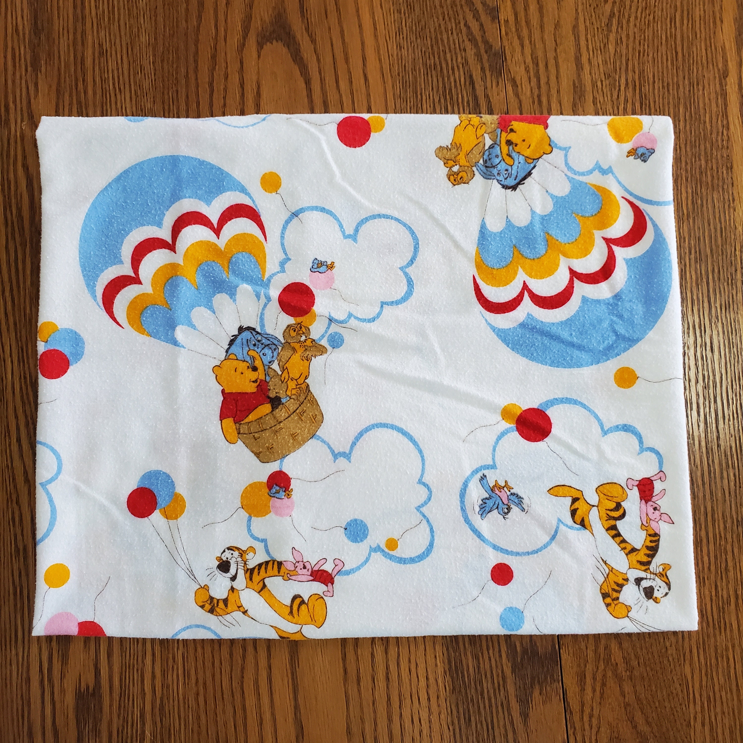 Vintage Sears Winnie the Pooh Collection Baby Receiving Blanket 25.5x43 Winnie the Pooh Friends Hot Air Balloon Etsy Canada