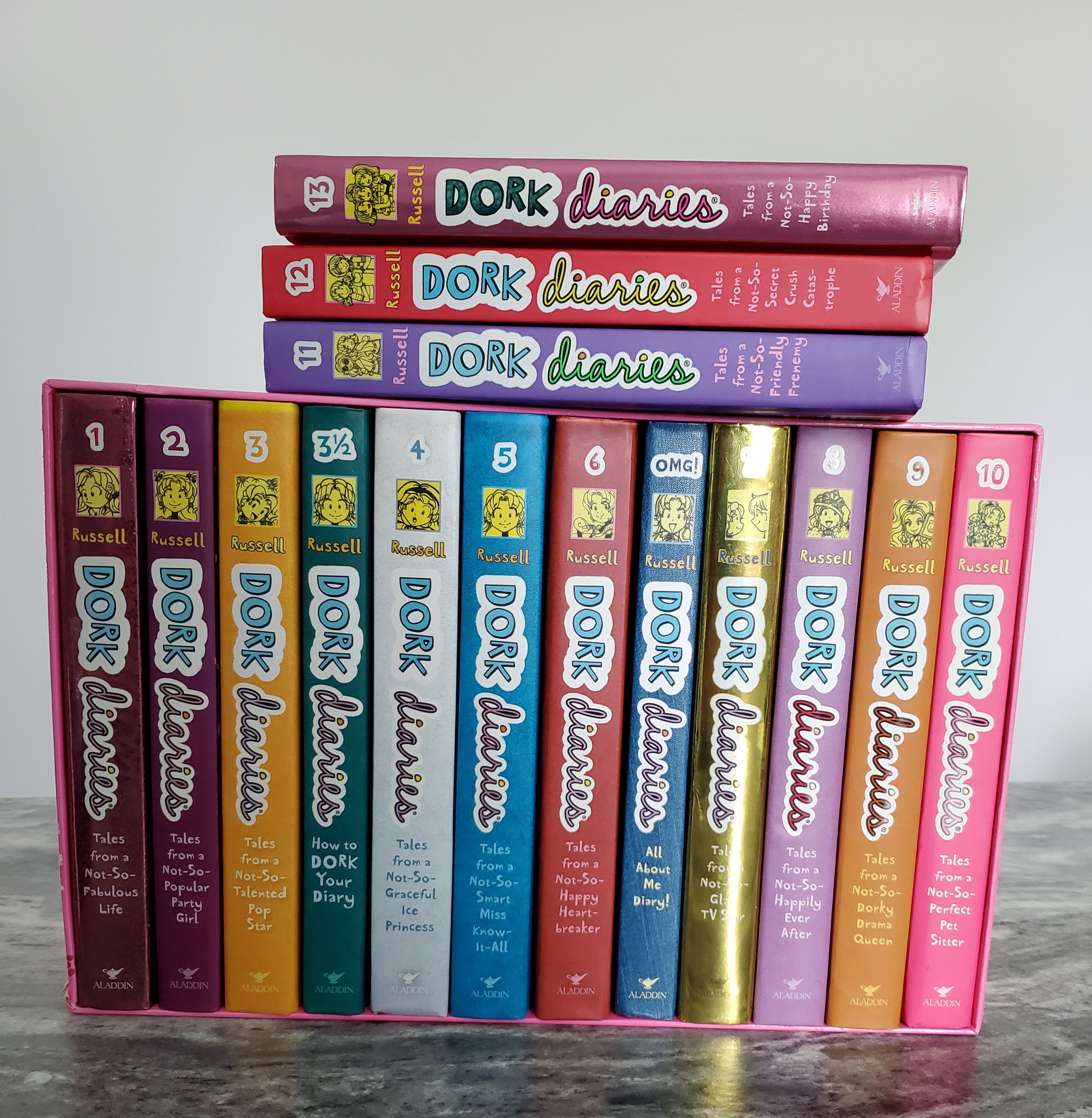 Lot of 15 Dork Diaries Books 1-11 3 1/2 Books OMG,12,13 Hardcover ED. - Etsy Lot of 15 Dork Diaries Books 1-11 3 1/2 Books OMG,12,13 Hardcover ED. - Etsy