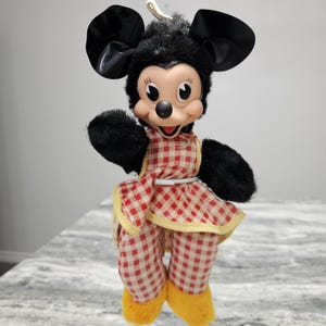 Vintage Walt Disney Minnie Mouse Doll Plush by Reliable Toy Canada image 1