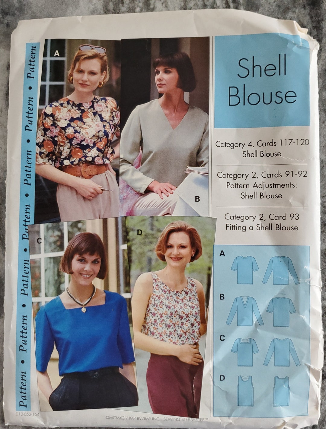 Sewing Step-by-step Pattern Shell Blouse Sizes 4-22 Uncut No ...