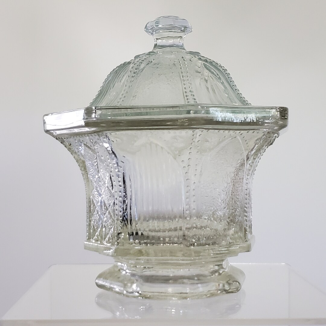 Amway Glass Bath Salt Jar American Glass Jar Bath Powder Glass Etsy