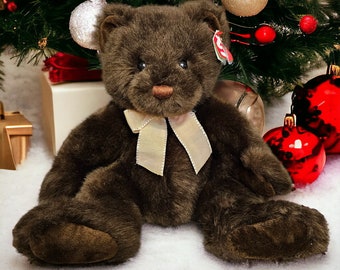 TY Beanie Classic Crockett Teddy Bear Plush Stuffed Animal Toy 2003 w/ tags