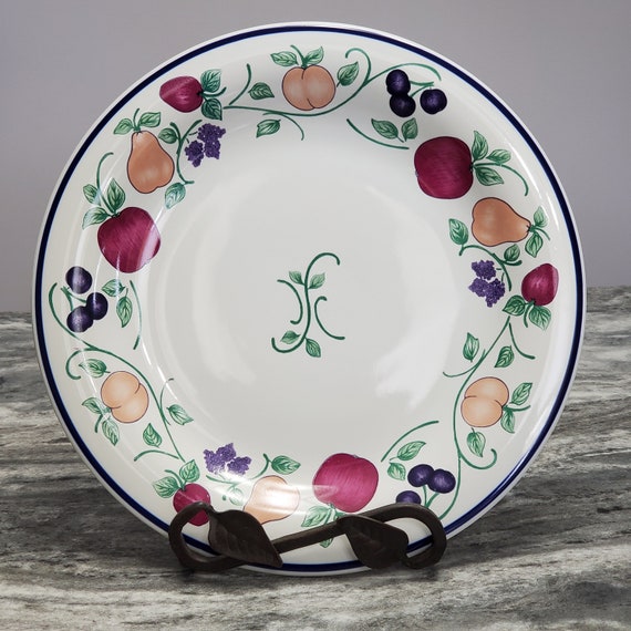 Orchard Medley Princess House Porcelain Dinner Plate 10.5 Classic Fruit Pattern Etsy UK