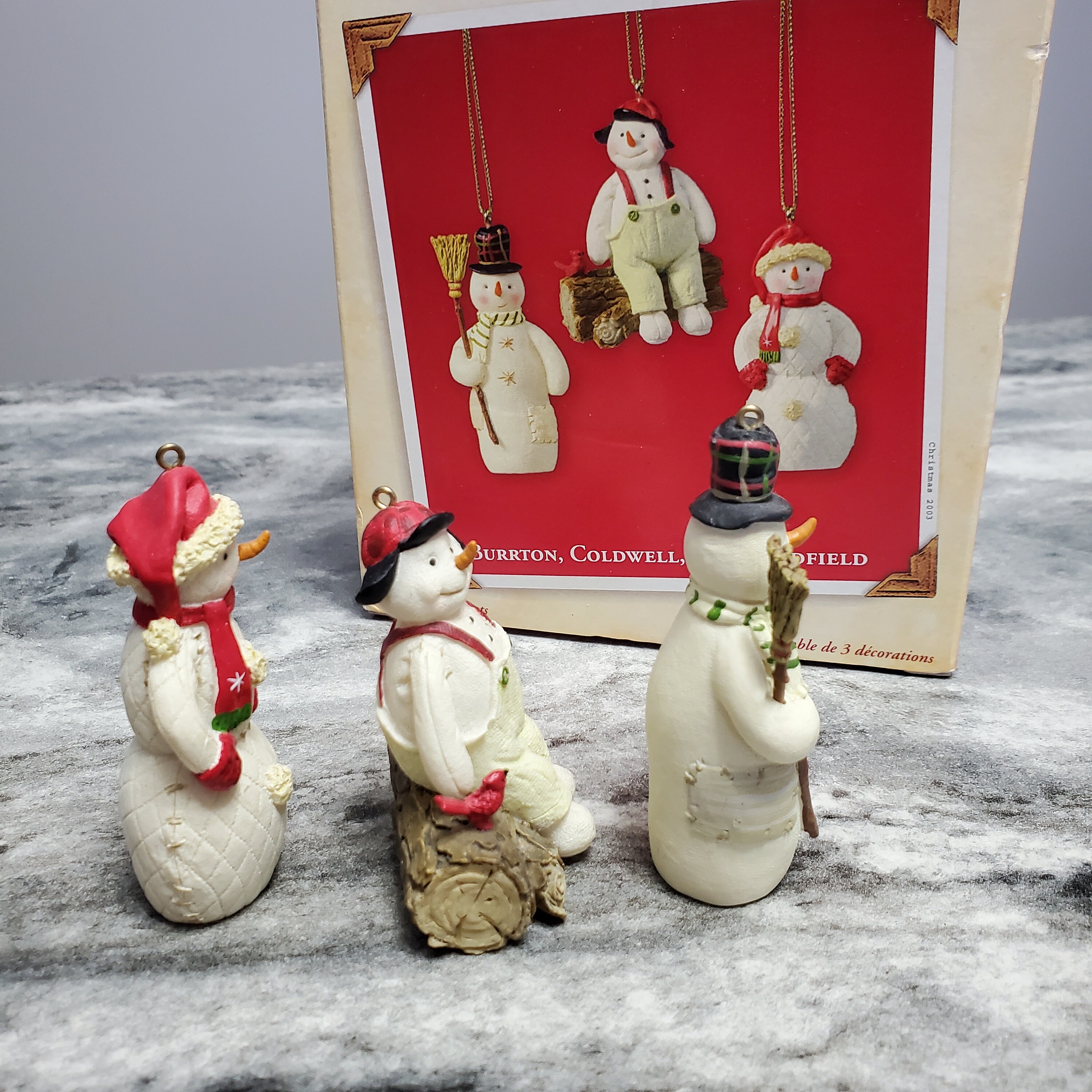 Hallmark Keepsake Ornaments Snowmen Burrton, Coldwell and Hallmark Keepsake Ornaments Snowmen Burrton, Coldwell and