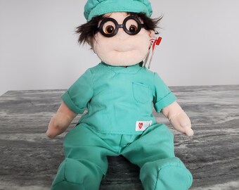 Ty Beanie Kids SPECS Plush in TY Gear Doctor Outfit 10" w/tags DOB 1991
