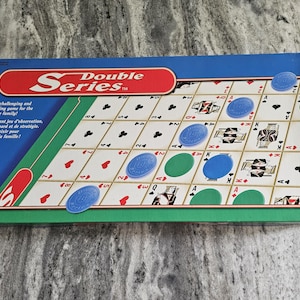Jeu de société vintage Double Series par BJ Toys bilingue canadien complet