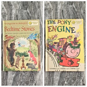 Dandelion Library Flip Book Bedtime Stories & The Pony Engine Thorton W. Burgess Doris Garn HC