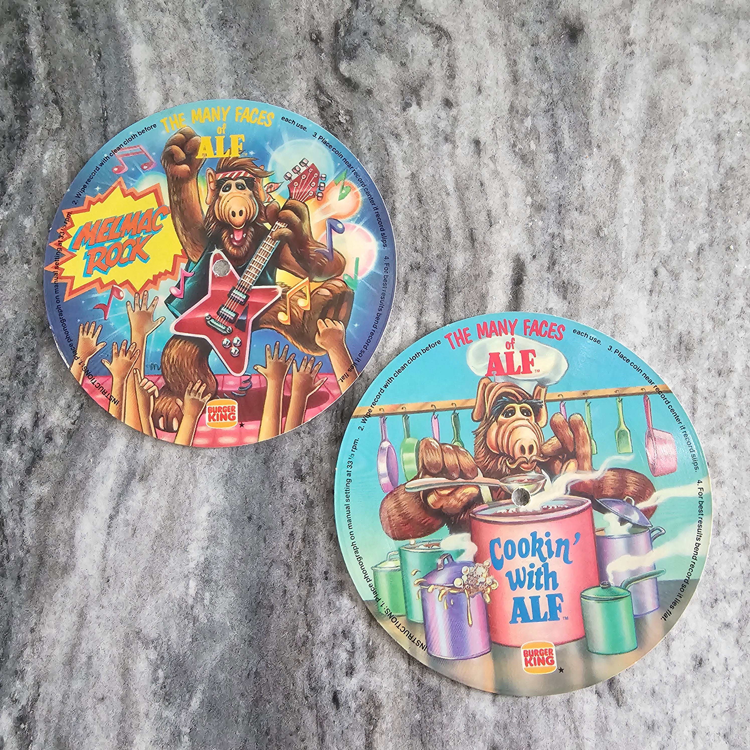 VINTAGE 1988 BURGER KING THE MANY FACES OF ALF MELMAC ROCK