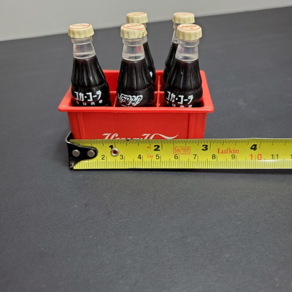 Coca-cola Miniature Bottles With Crate - Ukrainian/japanese