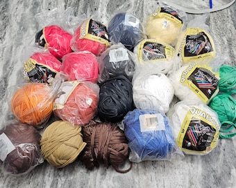 Vintage Qualicraft Nylotex Yarn Weave Macrame Braid 100% Nylon 20 Skeins 6.6kg 14lbs