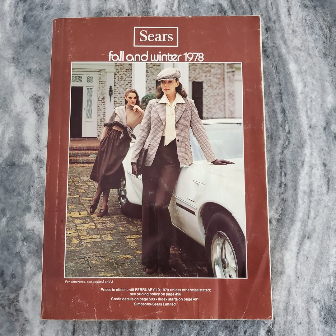 Sears 1978 Fall and Winter Catalog Fashion Electronics Furniture Sears