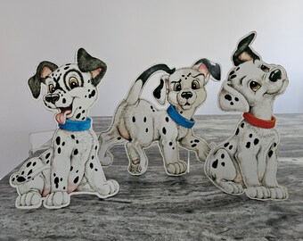 Vintage Disney 101 Dalmatians Thick Cardboard Cut-outs Wall Decor Nursery Decor