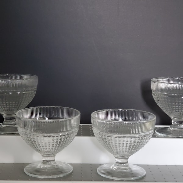Depression Glass Sherbet Dessert Bowls Etsy