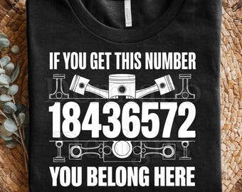 Se você tirar este número 18436572, seu lugar é aqui! Mecânico SVG PNG | 18436572 Ordem de Ignição Motor Engraçado Presente para Entusiasta de Carros