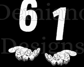 61 Novo Meme Seis Um 6-1 Sessenta e Um SVG PNG