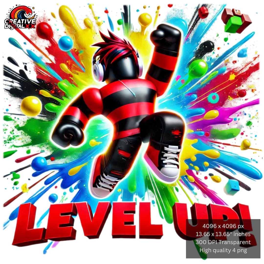 Roblox Level up PNG, Roblox Boys, Digital Download, Roblox PNG, PNG ...