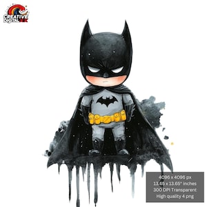 Cartoon Kids Character Png - Animated Series- Digital design file for sublimation - SuperHero - High Resolution Instant Digital PNG Download