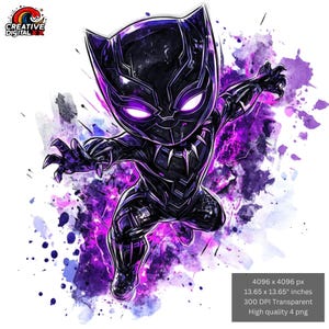Superhero PNG - Digital Design PNG File for Sublimation - Cartoon Character Clipart - High Resolution - Instant Digital PNG Download
