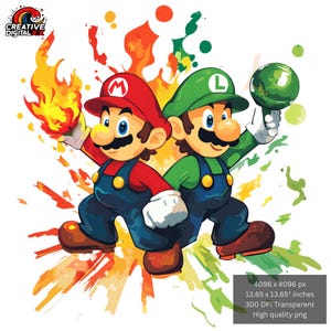 High-Quality Gaming Character PNG | Digital Download | Transparent Background | Perfect for T-Shirts, Stickers, Super Hot Flames Png
