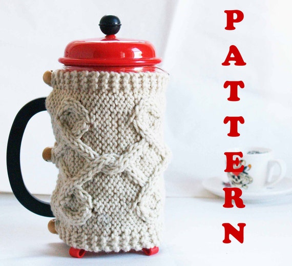 Download Items similar to Digital File / PATTERN Coffee Press Cozy,French Press Cozy, Coffee Cozy, Tea ...