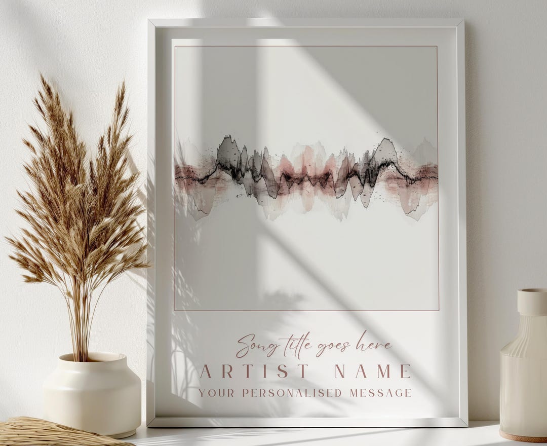 Custom Sound Wave Wall Art Personalised Husband Gift Idea for Wife ...