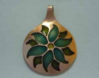 Vintage Champleve Enamel