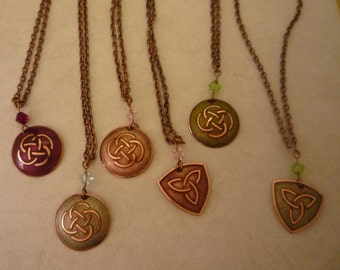 Small Interlace Knotwork Necklaces