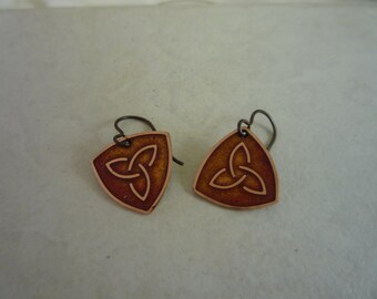 Small Triangle Knotwork Earrings