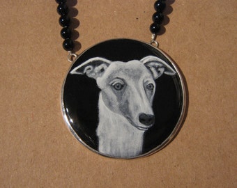 Spirit Hound in Grisaille Enamel Technique