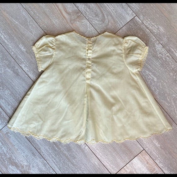 Vintage Fifties 1950s Yellow Handmade Short Sleev… - image 5