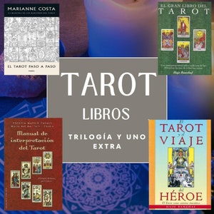 Paquete de Libros de Tarot en Español, en PDF Vol. 2 - 4 Ejemplares para Principiantes y Avanzados, Guía de Lecturas y Autoconocimiento