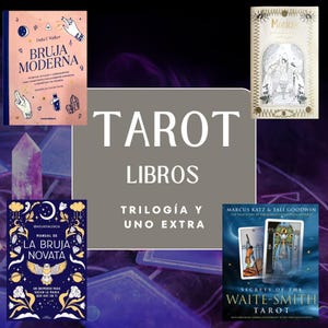 Paquete de Libros de Tarot en Español, en PDF Vol. 4 - 4 Ejemplares para Principiantes y Avanzados, Guía de Lecturas y Autoconocimiento