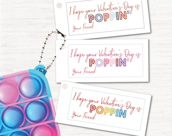 Pop-it Pop It Photo Popit Printable Valentines - Instant Download