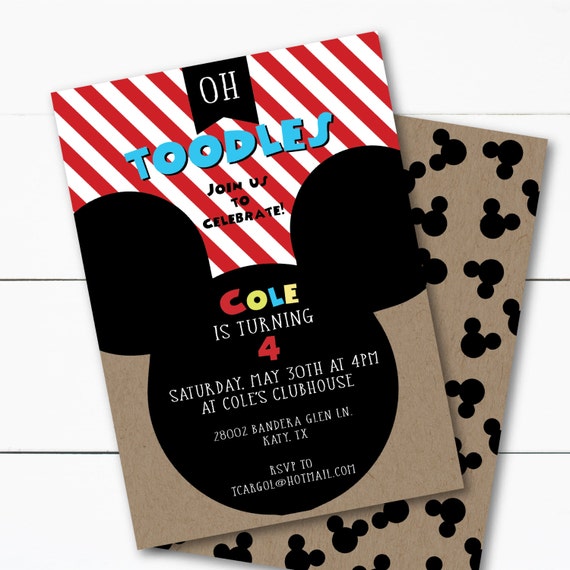 Disney Junior Mickey Mouse Clubhouse Invitation Il_570xn